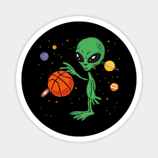 Playing Basketball Sport, Basketball Alien Magnet